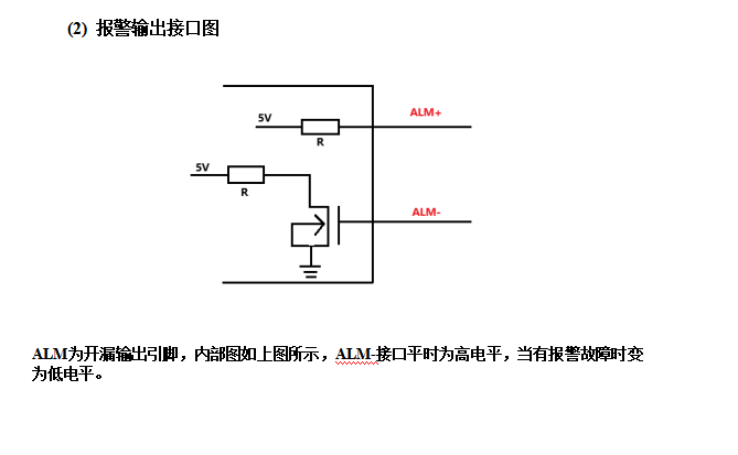 57閉環(huán)步進(jìn)電機(jī)驅(qū)動器HBS57/HBS57S/ 高速57閉環(huán)驅(qū)動器(圖6) 報警輸出接口圖.png